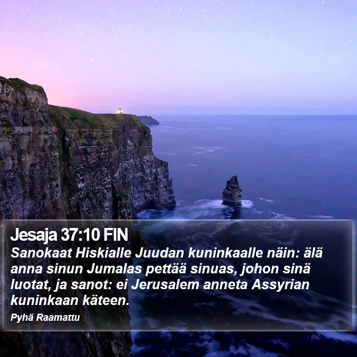 Jesaja 37:10 FIN Bible Study