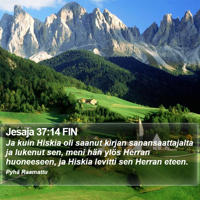 Jesaja 37:14 FIN Bible Study
