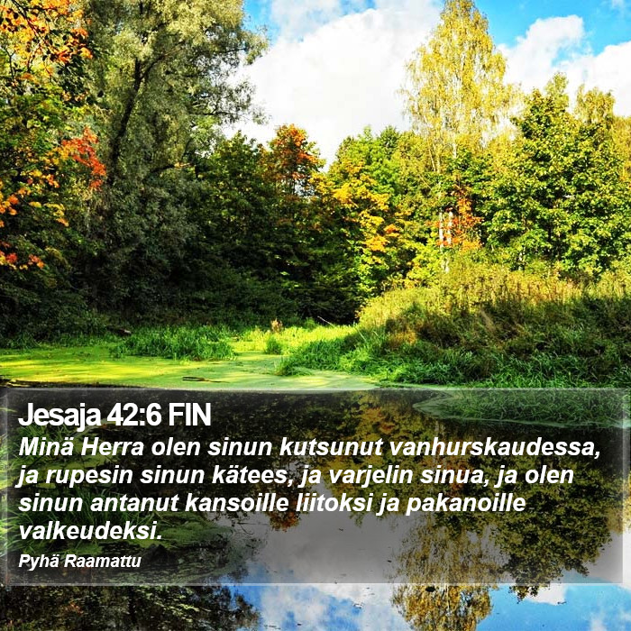 Jesaja 42:6 FIN Bible Study