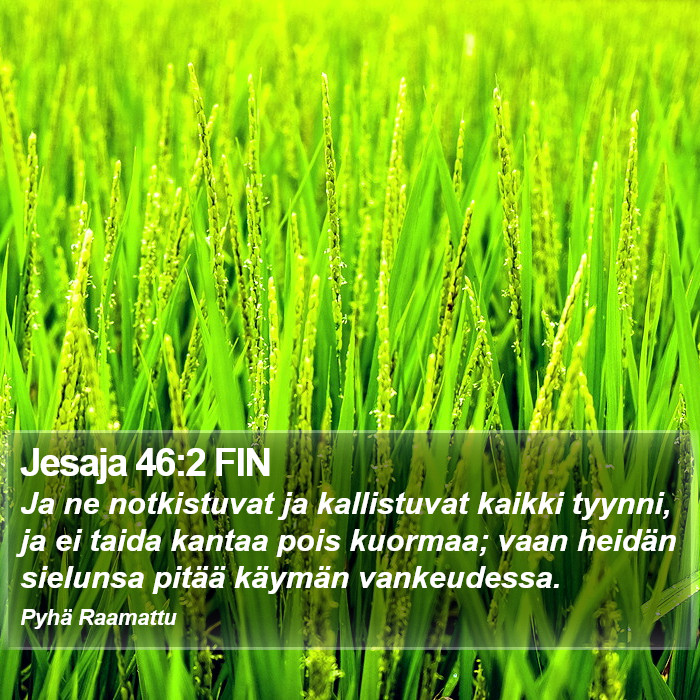 Jesaja 46:2 FIN Bible Study