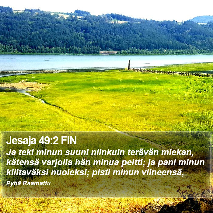 Jesaja 49:2 FIN Bible Study
