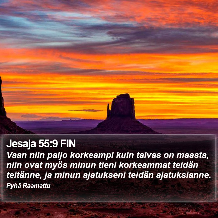 Jesaja 55:9 FIN Bible Study