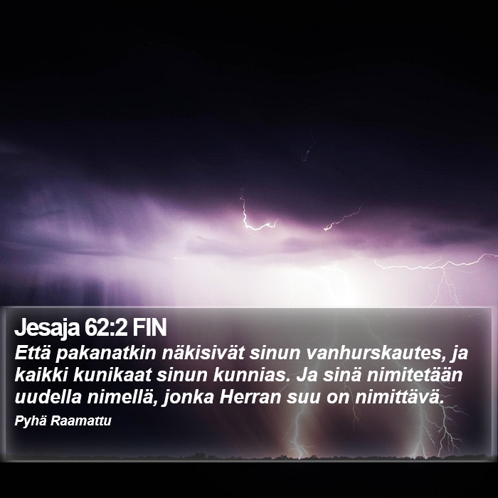 Jesaja 62:2 FIN Bible Study