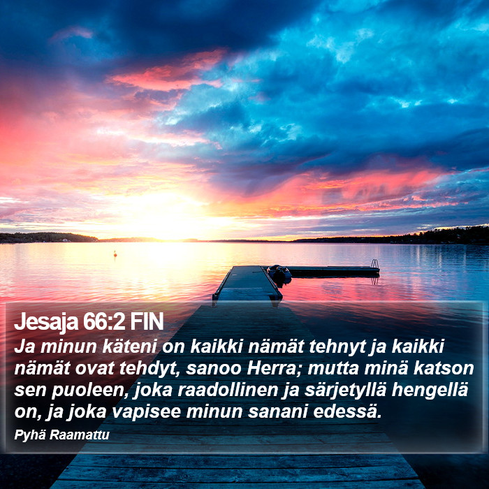 Jesaja 66:2 FIN Bible Study