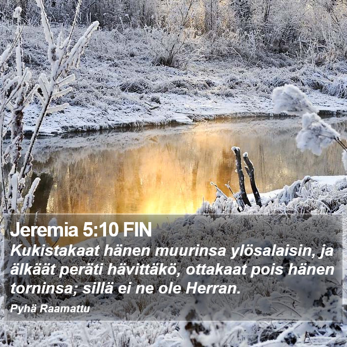 Jeremia 5:10 FIN Bible Study