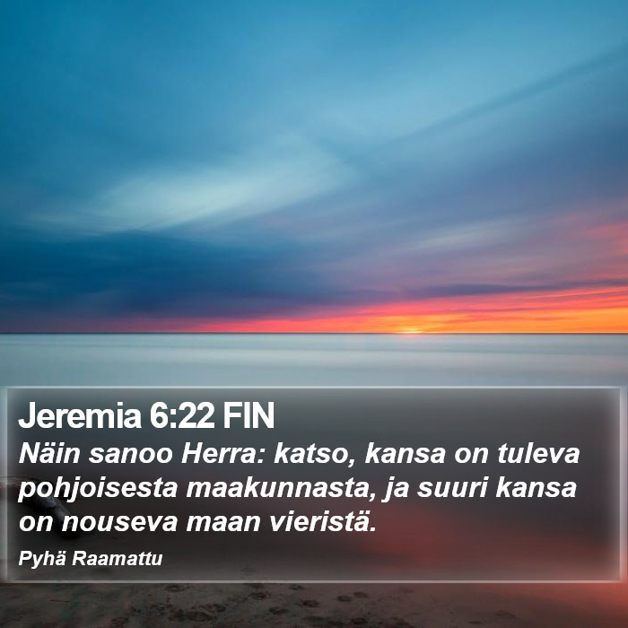 Jeremia 6:22 FIN Bible Study