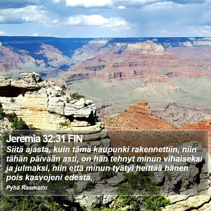 Jeremia 32:31 FIN Bible Study