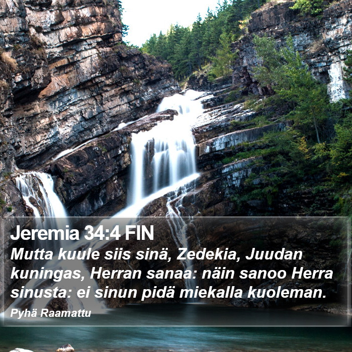 Jeremia 34:4 FIN Bible Study