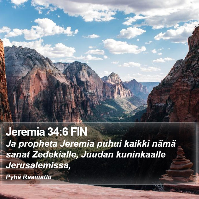 Jeremia 34:6 FIN Bible Study