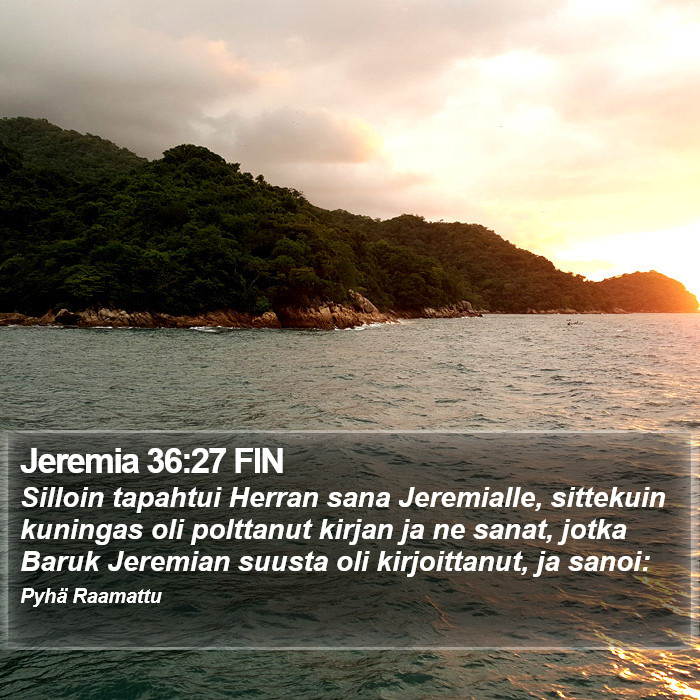 Jeremia 36:27 FIN Bible Study
