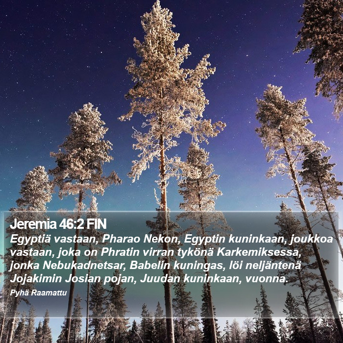 Jeremia 46:2 FIN Bible Study