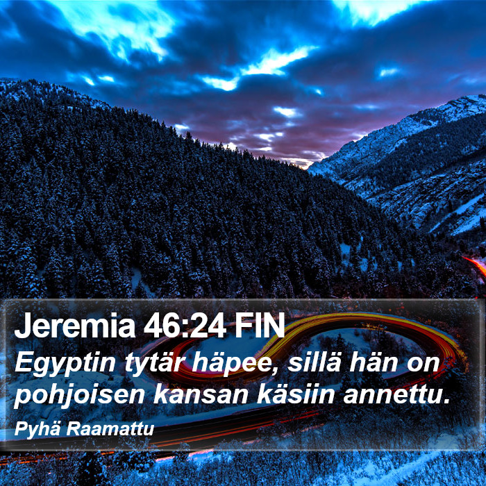 Jeremia 46:24 FIN Bible Study
