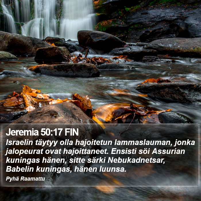 Jeremia 50:17 FIN Bible Study