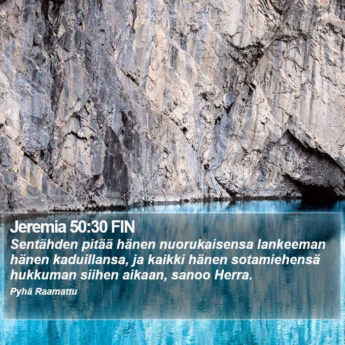 Jeremia 50:30 FIN Bible Study