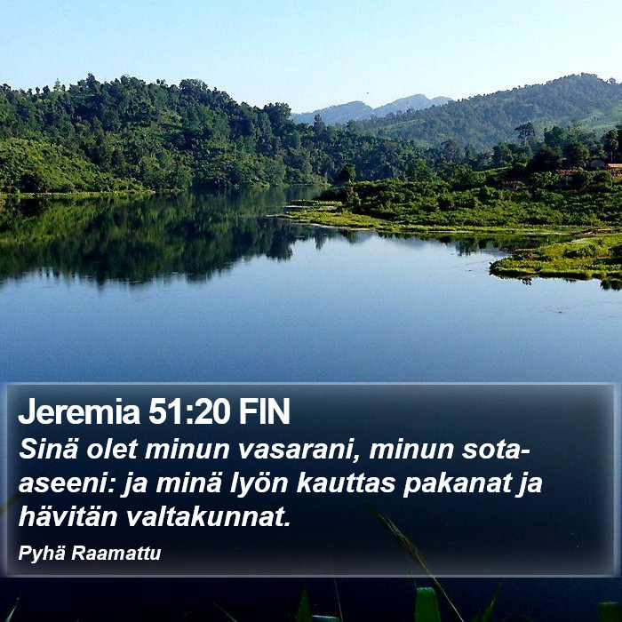Jeremia 51:20 FIN Bible Study