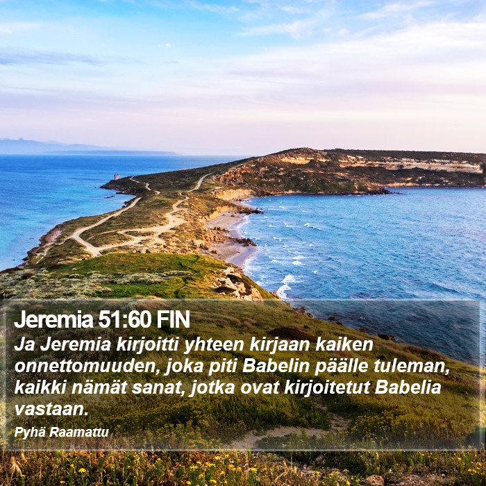 Jeremia 51:60 FIN Bible Study