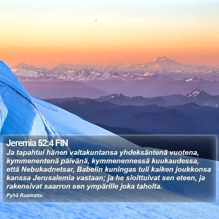 Jeremia 52:4 FIN Bible Study