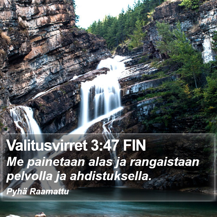 Valitusvirret 3:47 FIN Bible Study