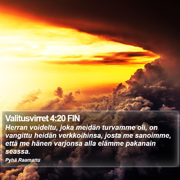 Valitusvirret 4:20 FIN Bible Study