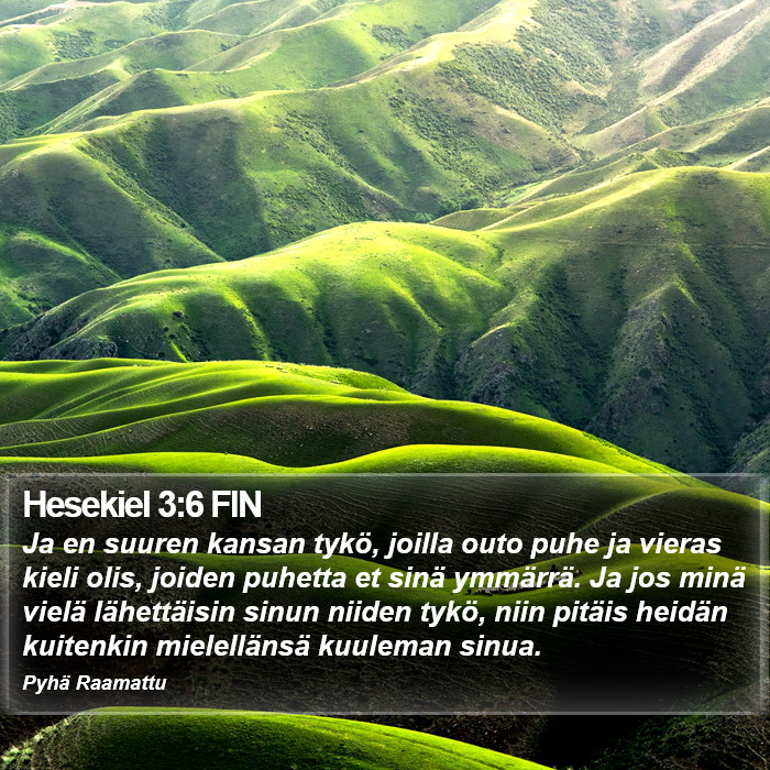 Hesekiel 3:6 FIN Bible Study