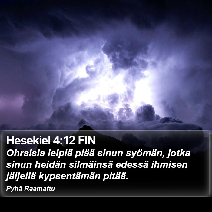Hesekiel 4:12 FIN Bible Study