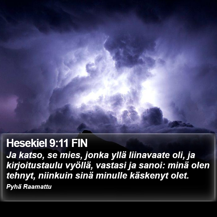 Hesekiel 9:11 FIN Bible Study