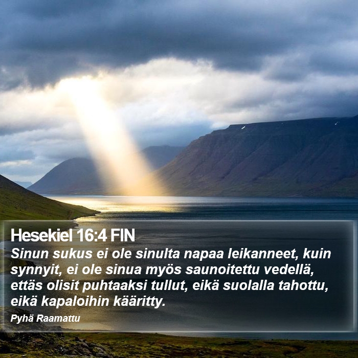 Hesekiel 16:4 FIN Bible Study