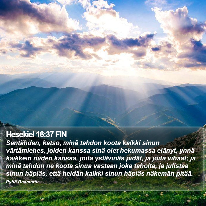 Hesekiel 16:37 FIN Bible Study