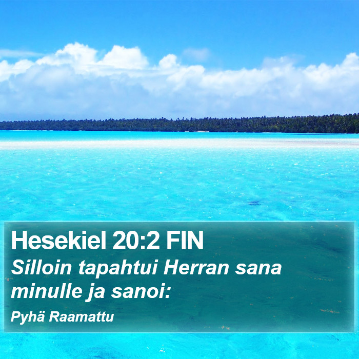 Hesekiel 20:2 FIN Bible Study