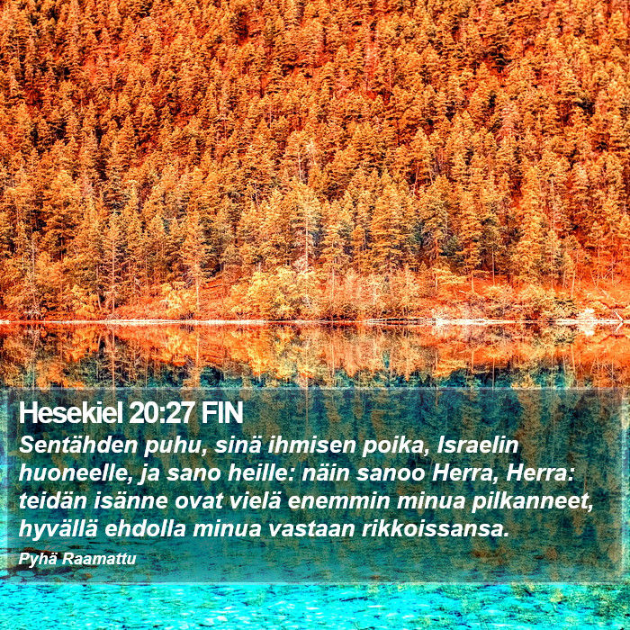 Hesekiel 20:27 FIN Bible Study