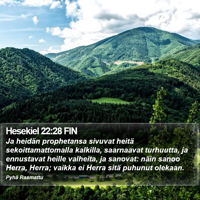 Hesekiel 22:28 FIN Bible Study