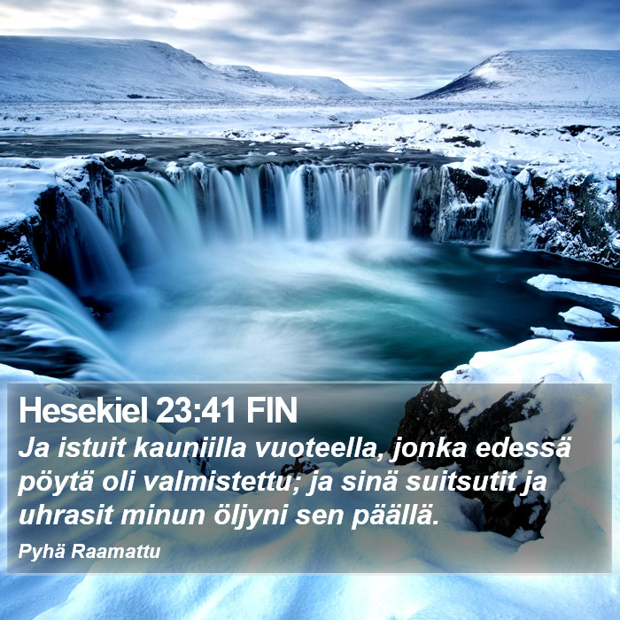 Hesekiel 23:41 FIN Bible Study