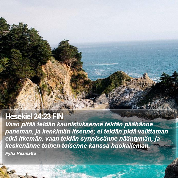Hesekiel 24:23 FIN Bible Study