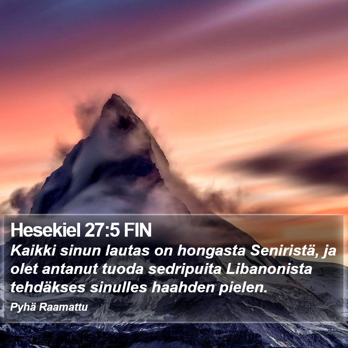 Hesekiel 27:5 FIN Bible Study