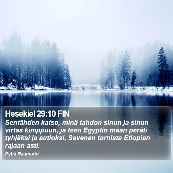 Hesekiel 29:10 FIN Bible Study