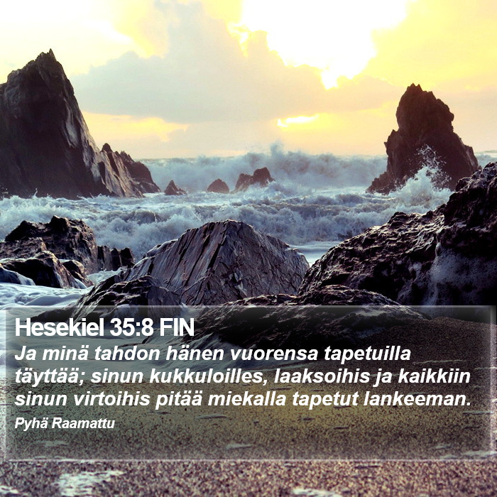 Hesekiel 35:8 FIN Bible Study