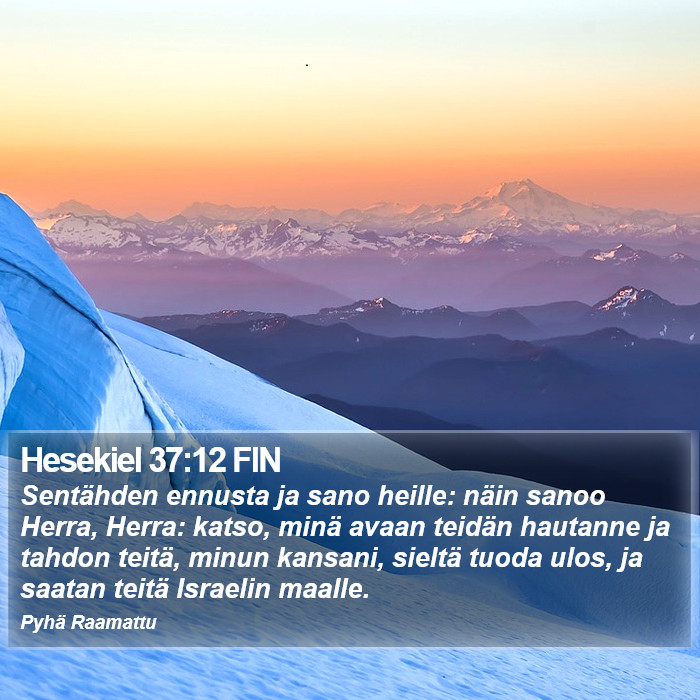 Hesekiel 37:12 FIN Bible Study
