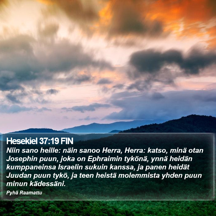 Hesekiel 37:19 FIN Bible Study