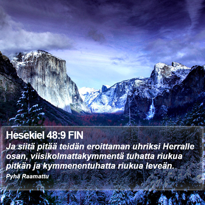 Hesekiel 48:9 FIN Bible Study