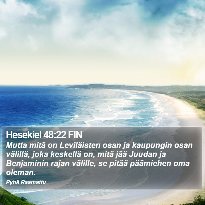 Hesekiel 48:22 FIN Bible Study
