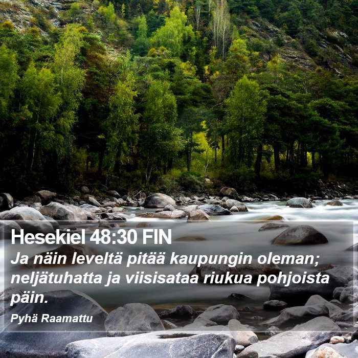 Hesekiel 48:30 FIN Bible Study