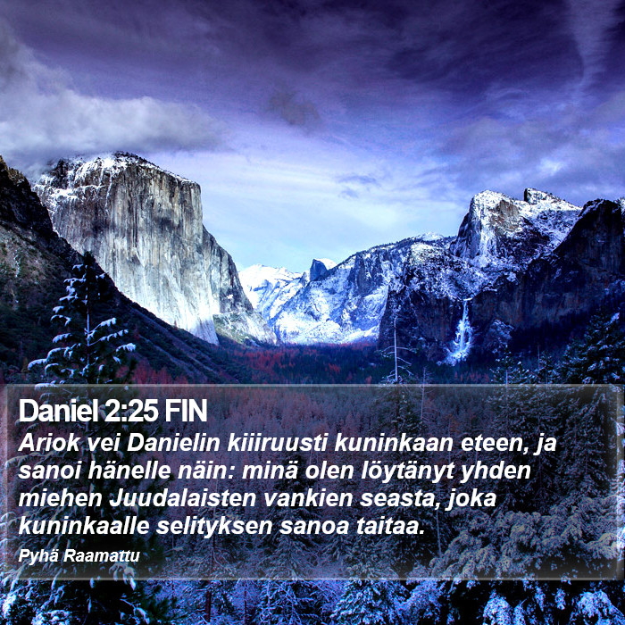 Daniel 2:25 FIN Bible Study