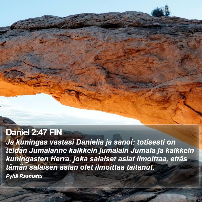 Daniel 2:47 FIN Bible Study