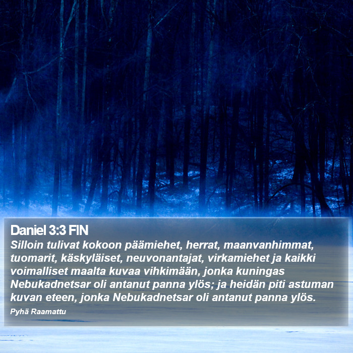 Daniel 3:3 FIN Bible Study