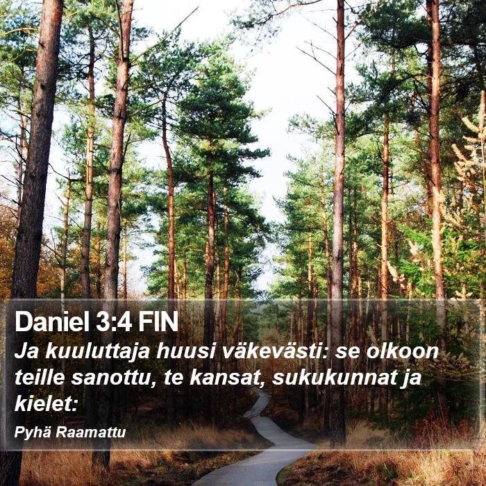 Daniel 3:4 FIN Bible Study