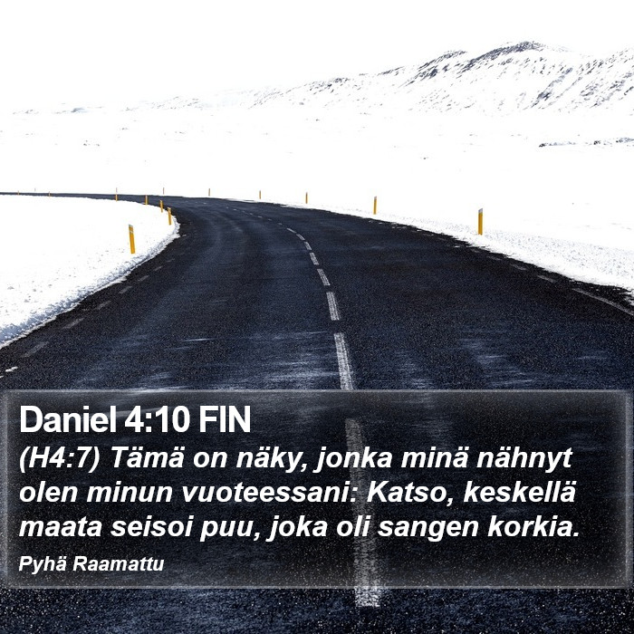 Daniel 4:10 FIN Bible Study