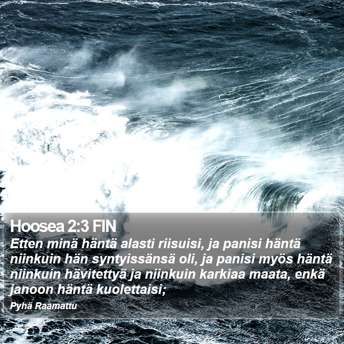 Hoosea 2:3 FIN Bible Study