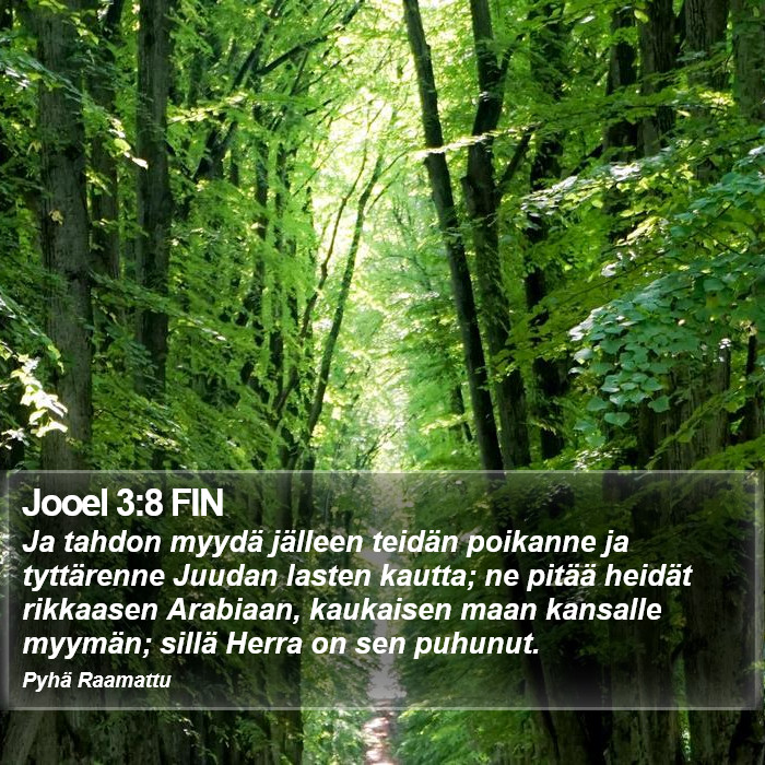 Jooel 3:8 FIN Bible Study
