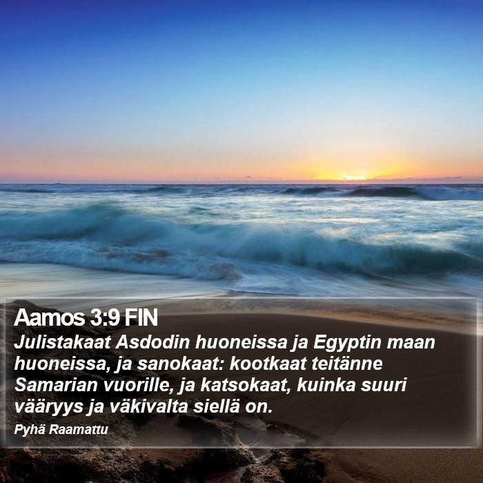 Aamos 3:9 FIN Bible Study