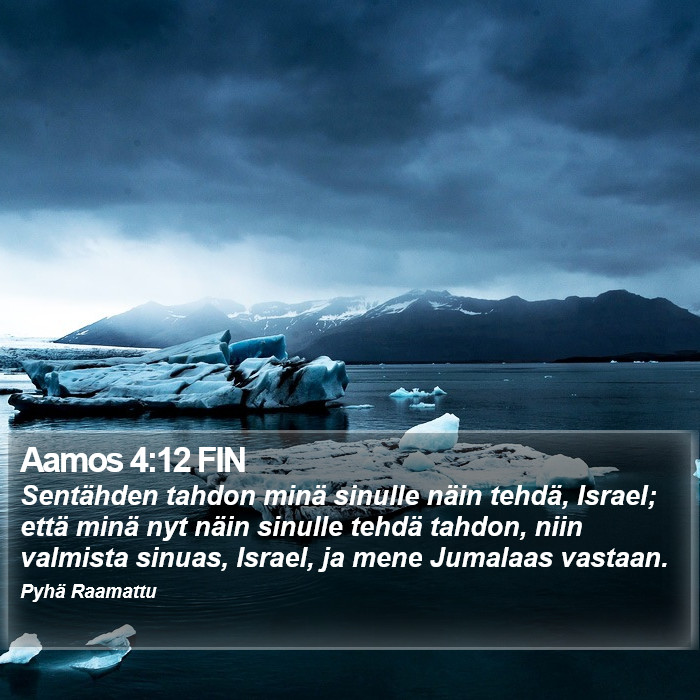 Aamos 4:12 FIN Bible Study